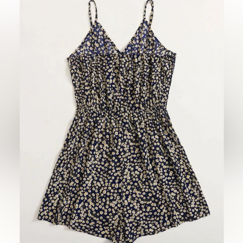 Plus Ditsy Floral Cami Romper